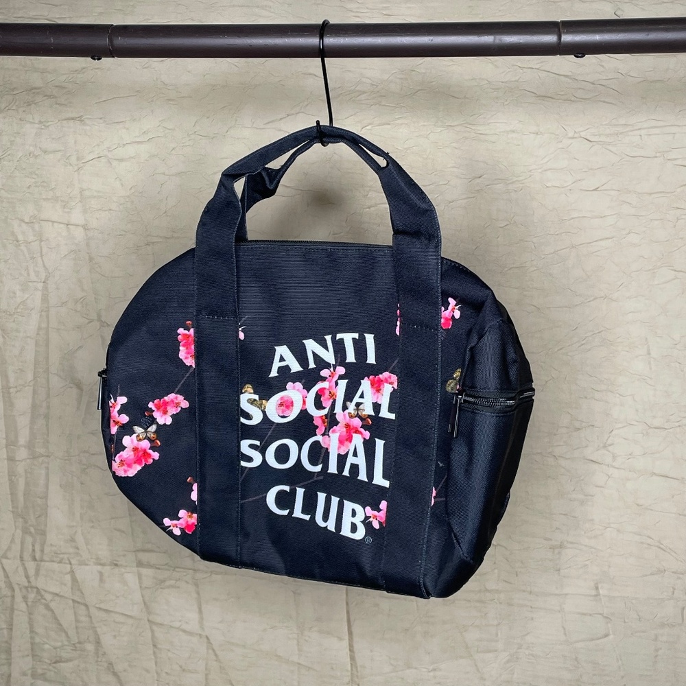 NWT Anti Social Social Club Black Cherry Blossom Duffle